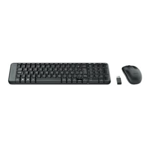 Kit Teclado e Mouse sem fio Logitech MK220 USB Preto